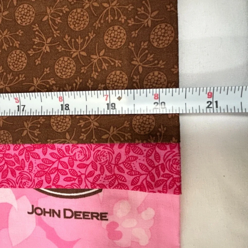John Deere Pink Flower Farm Tractor Standard Pillowcase Set of 2 Handmade Cotton